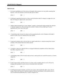 Economics Chapter 28 The Supply Function All The Small firms Together