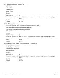 Sociology Chapter 1 Which of the following is not one of the arguments