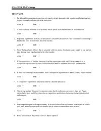 Economics Chapter 32 If demand varies continuously with price