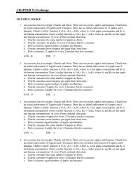 Economics Chapter 32 Charlie hasan initial endowment of 6 apples