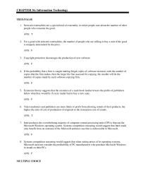 Economics Chapter 36&nbsp;Network externalities are a special kind of externality