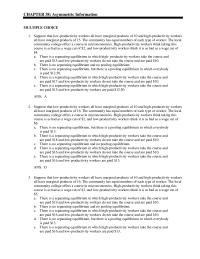 Economics Chapter 38 There will Separating Equilibrium Which Anybody Who&nbsp;