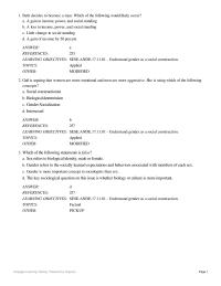 Sociology Chapter 11 American Society Norms And Values Encouraging Gender