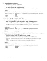 Sociology Chapter 11 With regard to homophobia and gender socialization