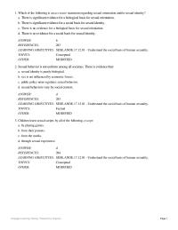 Sociology Chapter 12 There is no evidence for a biological basis for sexual
