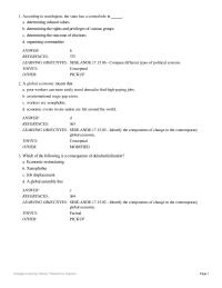 Sociology Chapter 15 Which of the following is not a recent technological