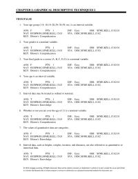 Management Chapter 2 Your age is an interval variable