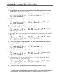 Management Chapter 5 A question on a survey that was not answered is an example