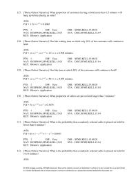 Management Chapter 8 The probability for any individual value of a continuous