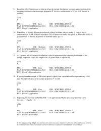 Management Chapter 9 Given that X is a binomial random variable with very large