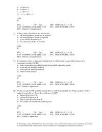 Management Chapter 11 H0 The Test Marginally Statistically Significant there Evidence