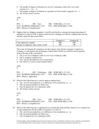 Management Chapter 15 Which of the following tests is appropriate for nominal
