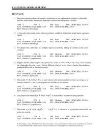 Management Chapter 18&nbsp;In a first-order model with two predictors x1 and x2
