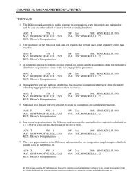 Management Chapter 19 The Sign Test Statistic Has What Kind