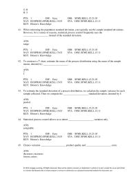 Management Chapter 21 If a control chart finds the standard deviation in the