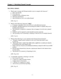 Marketing Chapter 1 Operating The Firms Entire Marketing Mixans&nbsp;