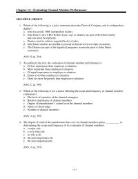 Marketing Chapter 14 Channel Member Performance 23 Manufacturer Dealing With Small