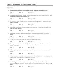 Management Chapter 2 Which The Following Not Barrier Becoming Self-employed