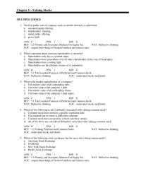 Finance Chapter 5 Primary and Secondary Markets For Equity