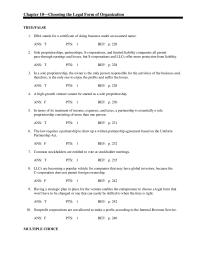 Management Chapter 10 The owner is the only person responsible for the activities