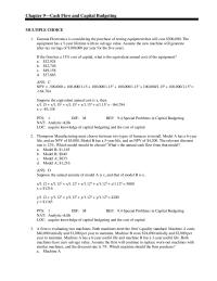 Finance Chapter 9 Both machines meet the firm’s quality standard