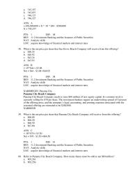 Finance Chapter 11 What is the net price per share that Panama City