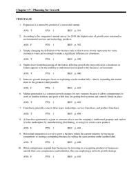 Management Chapter 17 Strategies That Exploit Opportunity