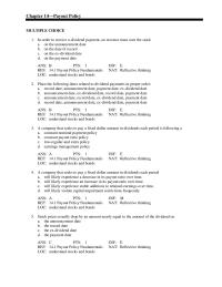 Finance Chapter 14 What Was Bavarian Brewhouses Dividend Payout Ratio