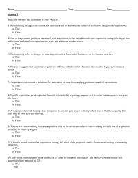 Management Chapter 7 Researchers Have Found That Shareholders Acquired Firms