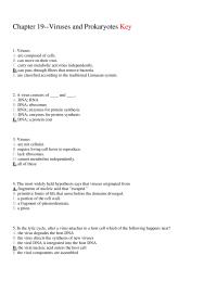 Biology & Life Sciences Chapter 19 Viruses Are Composed Cells Can Move Their