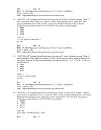 Finance Chapter 20 What has to be the average return on the last