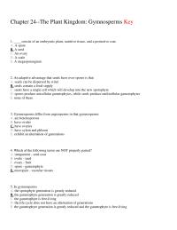 Biology & Life Sciences Chapter 24 Consist Embryonic Plant Nutritive Tissue And