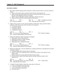 Finance Chapter 23 Your contract calls for you to deliver