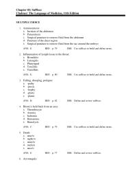 Dictionaries Chapter 3 blood condition formation enlargement softening