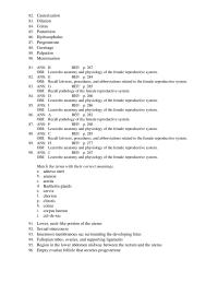 Dictionaries Chapter 8 progesterone puberty uterine serosa vagina vulva