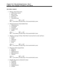 Dictionaries Chapter 15 rotation skeletal muscle supination visceral