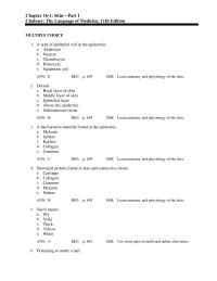 Dictionaries Chapter 16 the skin fungal infection of the skin the middle&nbsp;