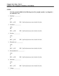 Dictionaries Chapter 16 Spell And Pronounce Terms Related The Skin13