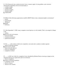 Management Chapter 3 The Managers Are Evaluated The Degree Which