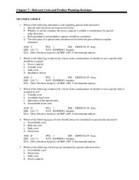 Management Chapter 7&nbsp;Which of the following would not be a factor