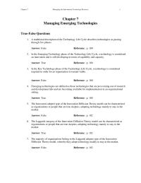Management Chapter 07 Technology Scanning Refers The Process Keeping