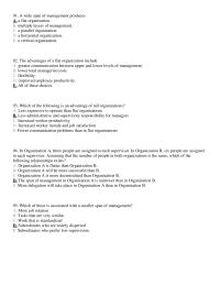 Management Chapter 11 Wide Span Management Produces Flat Organization