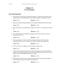 Management Chapter 11 The governance mechanisms for dealing with support