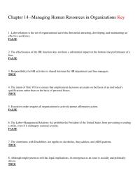 Management Chapter 14 Those Activities Directed Attracting Developing And