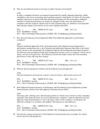 Management Chapter 11 Why are non-financial measures necessary in today’s
