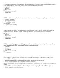 Management Chapter 17 Vernique Consults With Her Subordinates And
