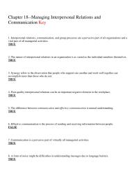 Management Chapter 18 Research Indicates That Managers Spend Most