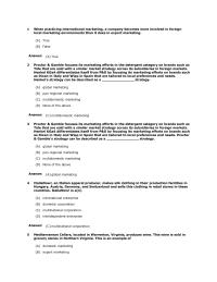 Marketing Chapter 1 This Example Ofa Domestic Marketingb Export Marketing