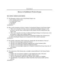 Economics Chapter 3 Slaves Were Engaged Only Agriculture Serfs Worked