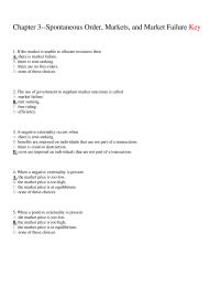 Economics Chapter 3 The Market Unable Allocate Resources Then There